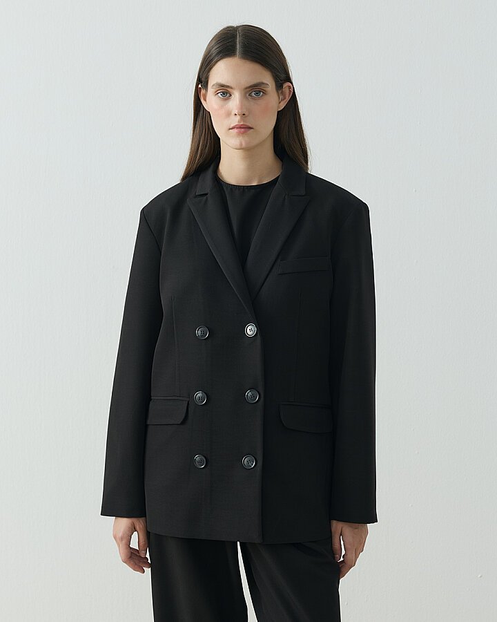 Kruvaze Elit Blazer Siyah - 