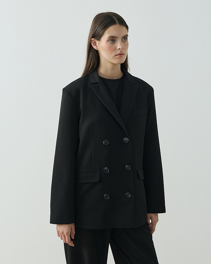 Kruvaze Elit Blazer Siyah - (1)