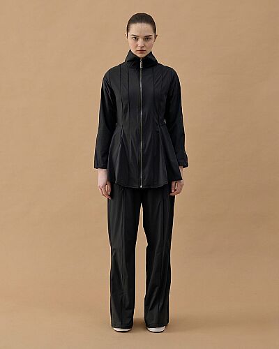 Kuplu Biyeli Spor Takım Siyah 