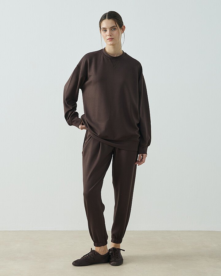 Modal Soft Jogger Takım Kahverengi - (1)