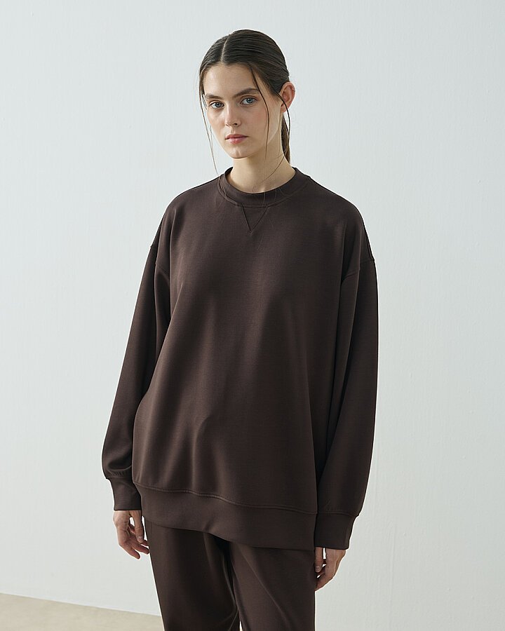 Modal Soft Jogger Takım Kahverengi - (1)