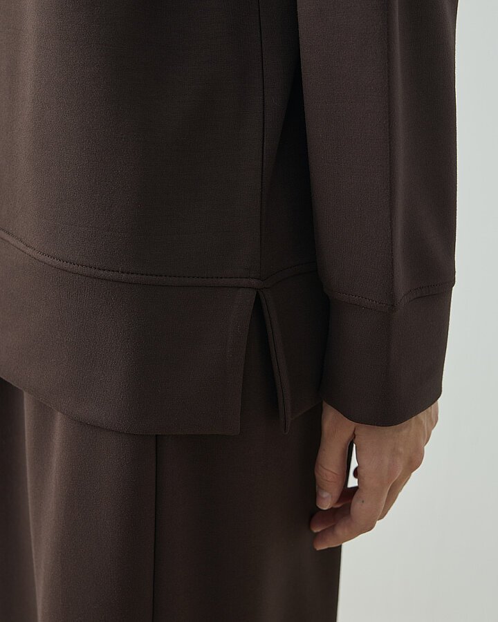Modal Soft RelaxMood Pantolonlu Takım Kahverengi - (1)