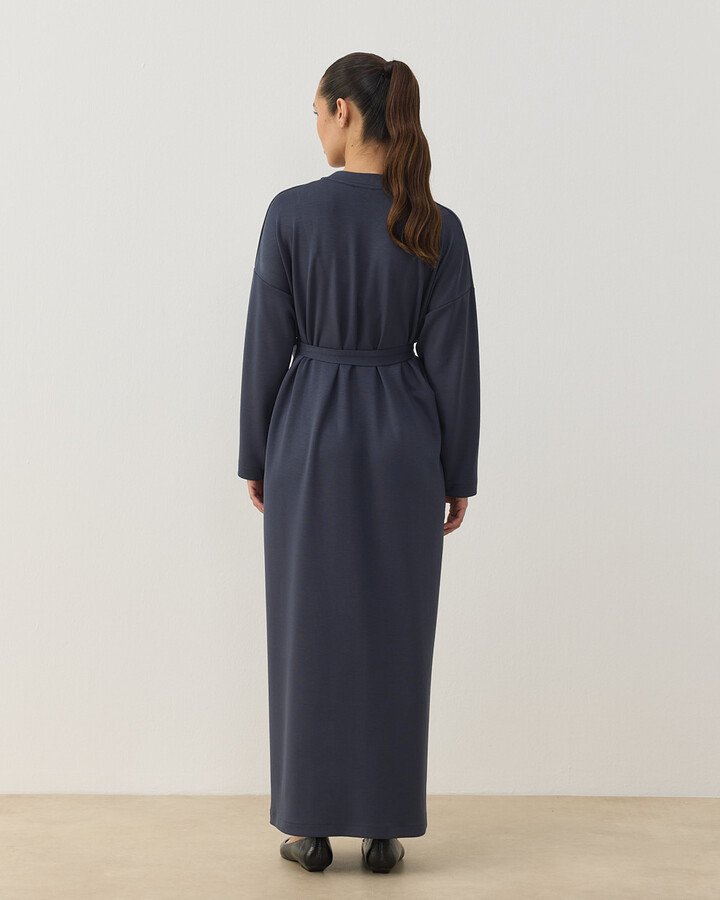 Modal Soft Touch Basic Elbise Füme