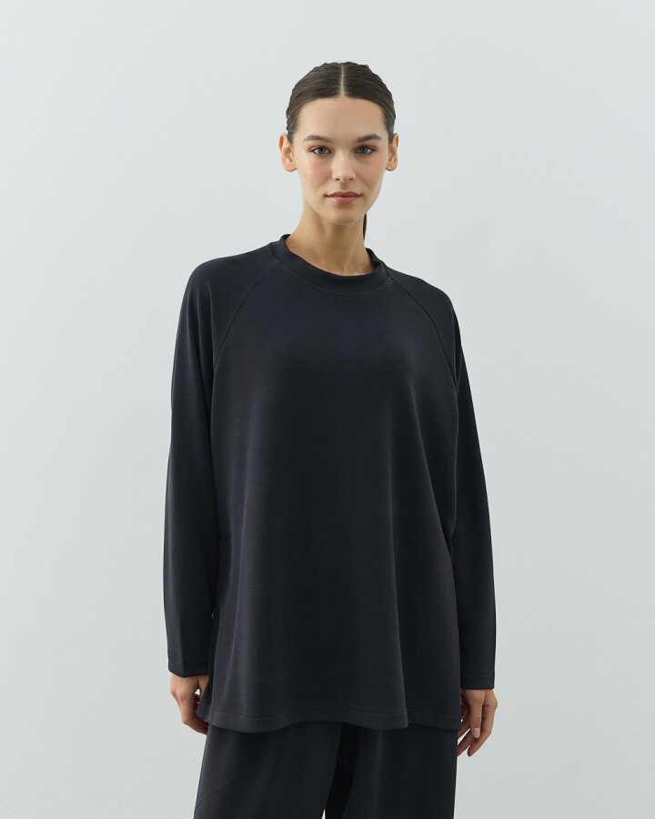 Modal Soft Touch Relax Bluz Antrasit - Aybikestil