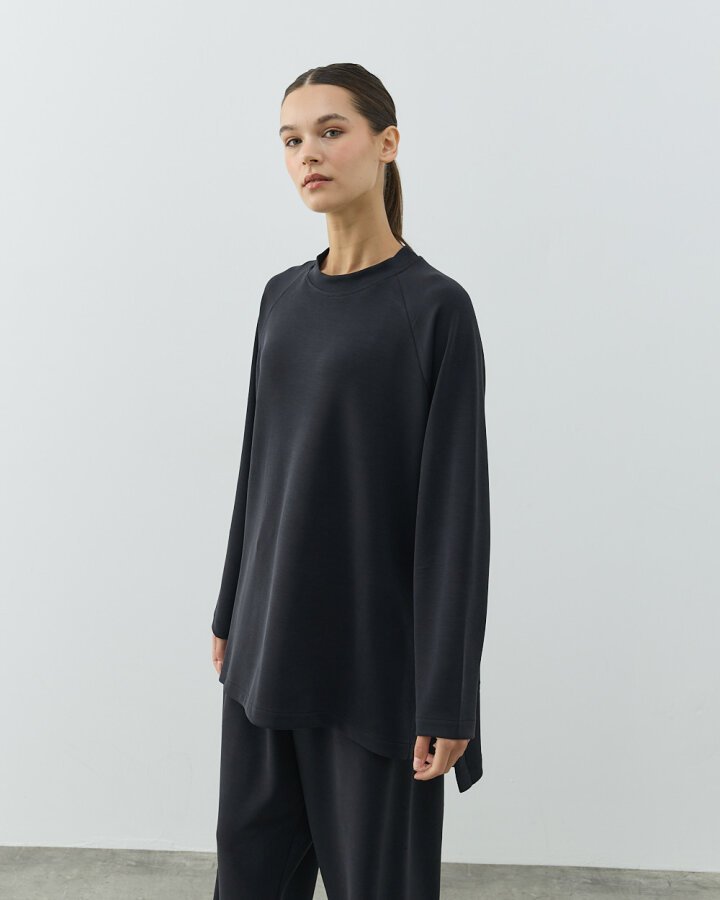 Modal Soft Touch Relax Bluz Antrasit - Aybikestil (1)