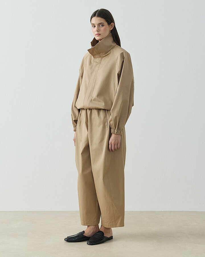 Paper Gabardin Bomber Ceket Camel - Aybikestil (1)