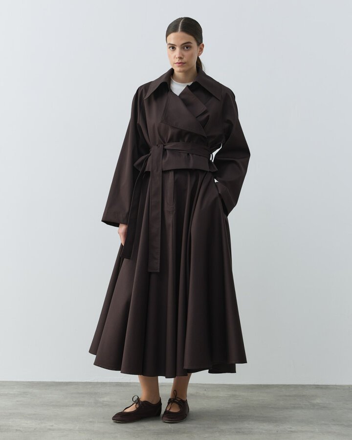 Paper Gabardin Mini Trençkot Kahve - Aybikestil (1)