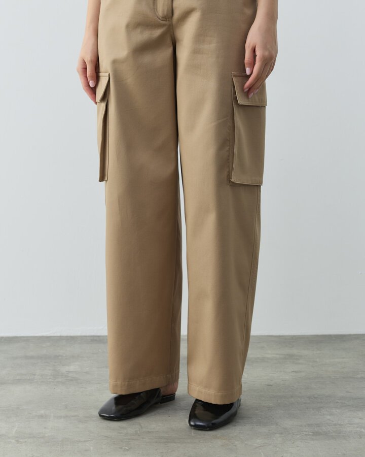 Paper Gabardin Safari Balon Fit Cepli Pantolon Camel - Aybikestil (1)