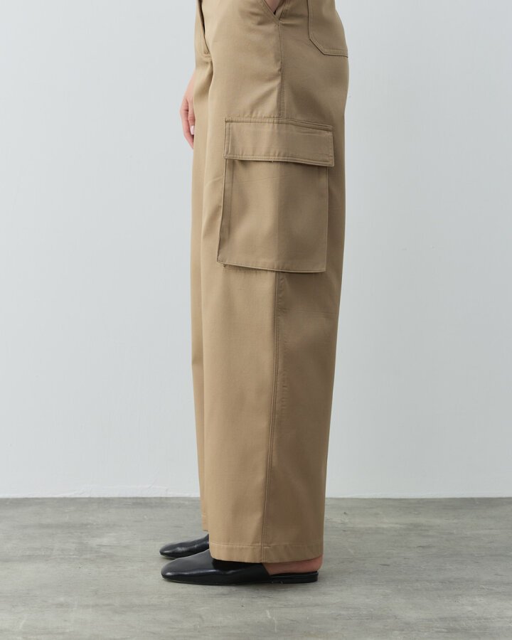 Paper Gabardin Safari Balon Fit Cepli Pantolon Camel - Aybikestil (1)