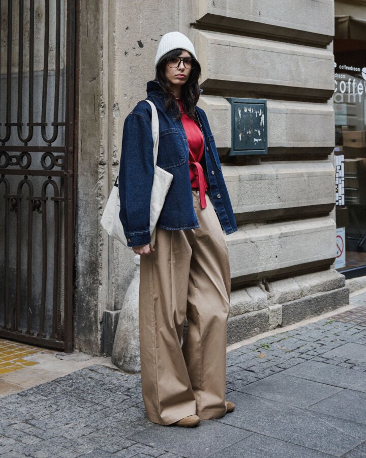 Paper Gabardin Safari Balon Fit Cepli Pantolon Camel - Aybikestil (1)