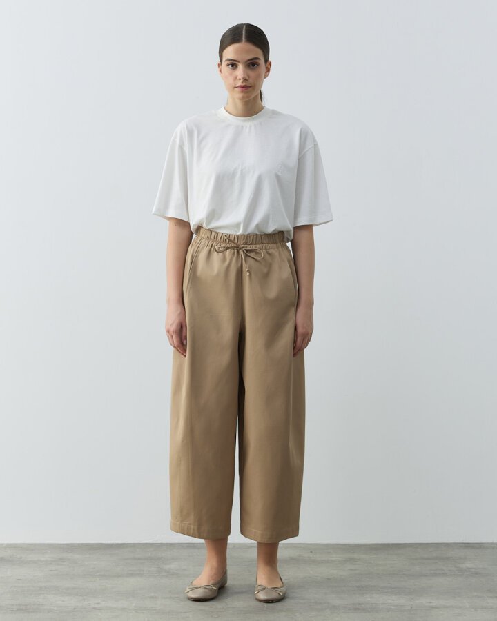 Paper Gabardin Yanı Ekli Ekstra Barrel Fit Pantolon Camel - Aybikestil (1)