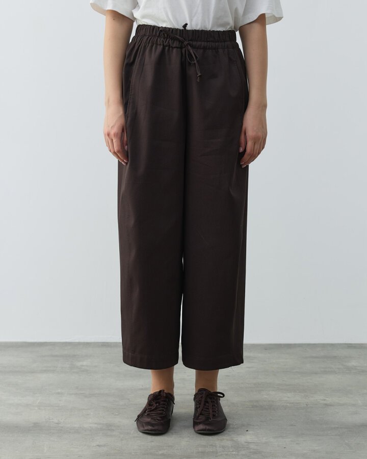 Paper Gabardin Yanı Ekli Ekstra Barrel Fit Pantolon Kahve - Aybikestil