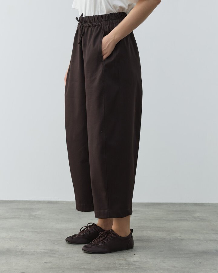 Paper Gabardin Yanı Ekli Ekstra Barrel Fit Pantolon Kahve - Aybikestil (1)