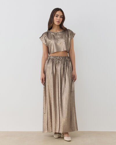Payetli Crop Bluz Vizon 