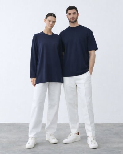 Penye İnterlok Çift Seti Lacivert 