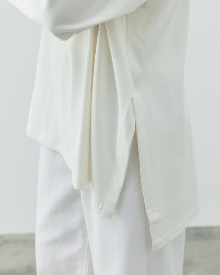 Penye İnterlok Relax Bluz Ekru - Aybikestil (1)