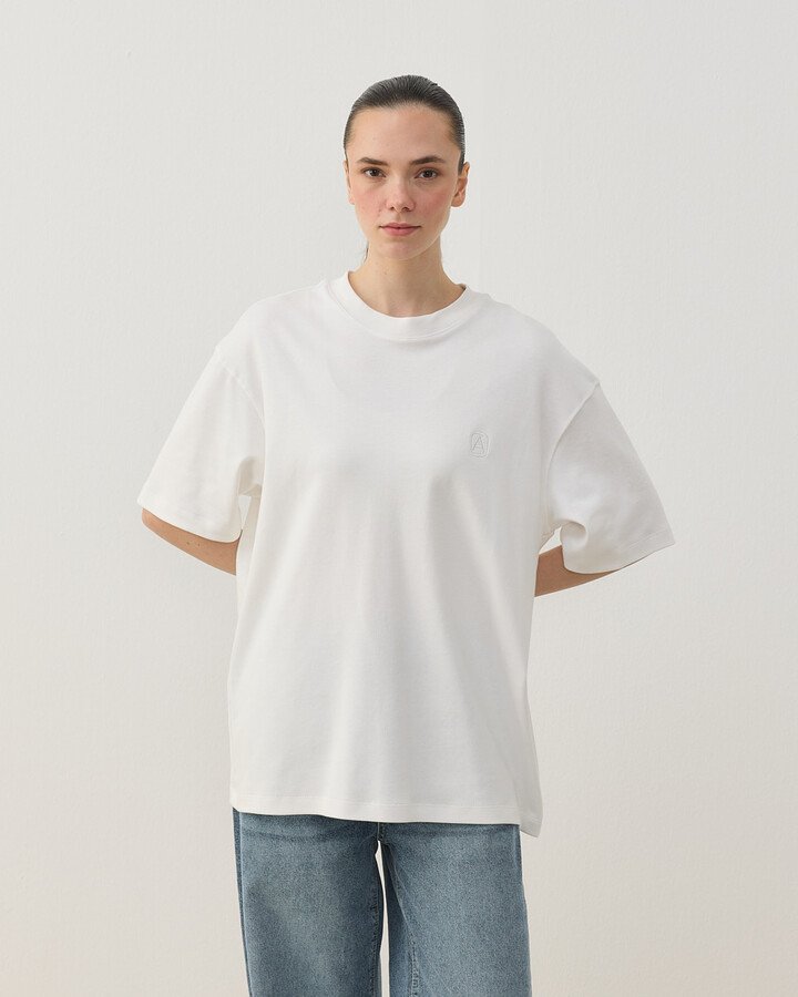 Penye İnterlok Smart Tshirt Ekru