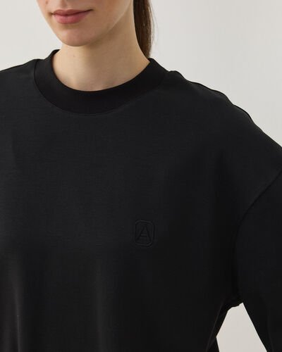 Penye İnterlok Smart Tshirt Siyah - Aybikestil (1)