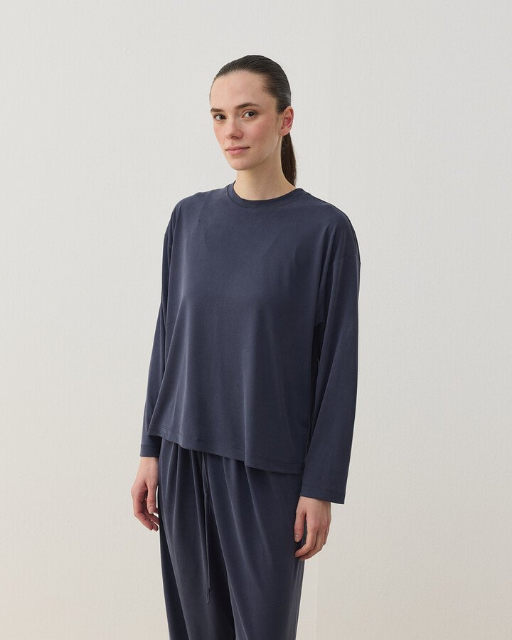 İnce Modal Jogger Pijama Takımı Füme