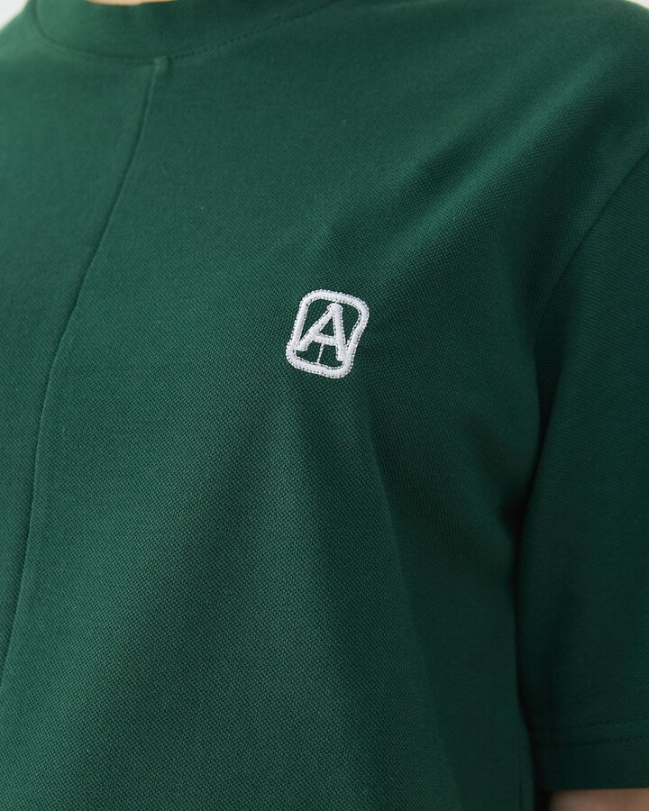 Pike Basic Detaylı Tshirt Yeşil