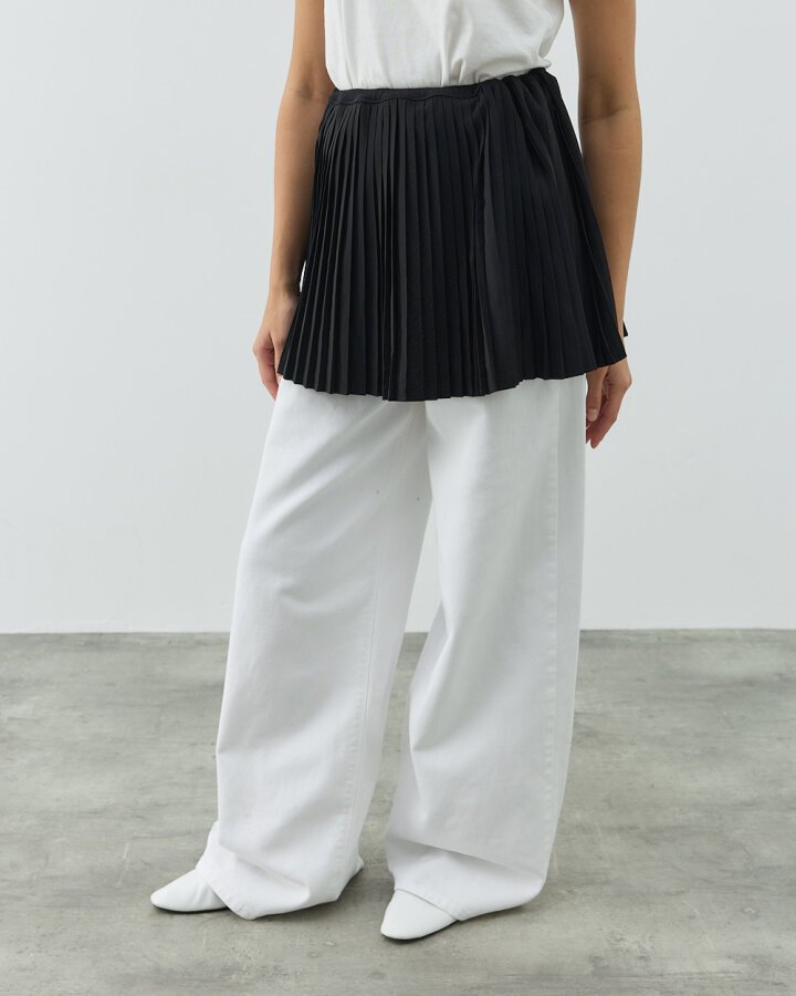 Pilise Fonksiyonel İçlik Etek Siyah - Aybikestil (1)