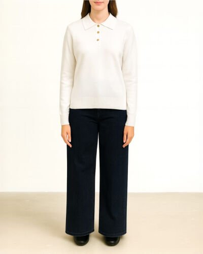 Polo Yaka Kazak Ekru 