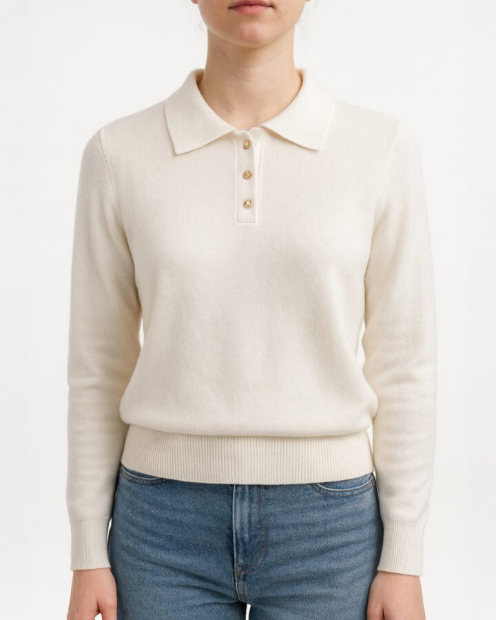 Polo Yaka Kazak Ekru - Aybikestil