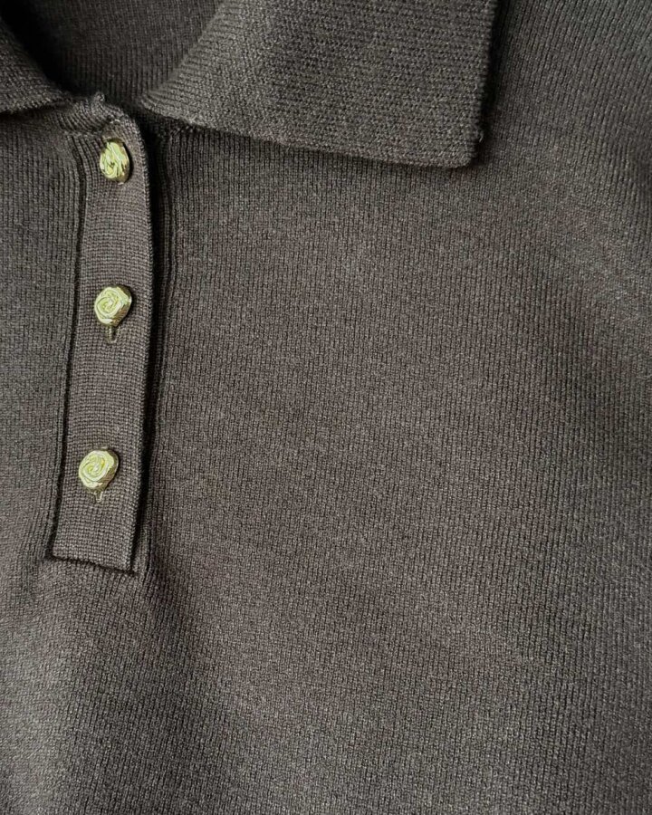 Polo Yaka Kazak Kahverengi - Aybikestil (1)