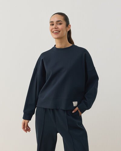 Premium Doubleface Mini Sweat Lacivert 