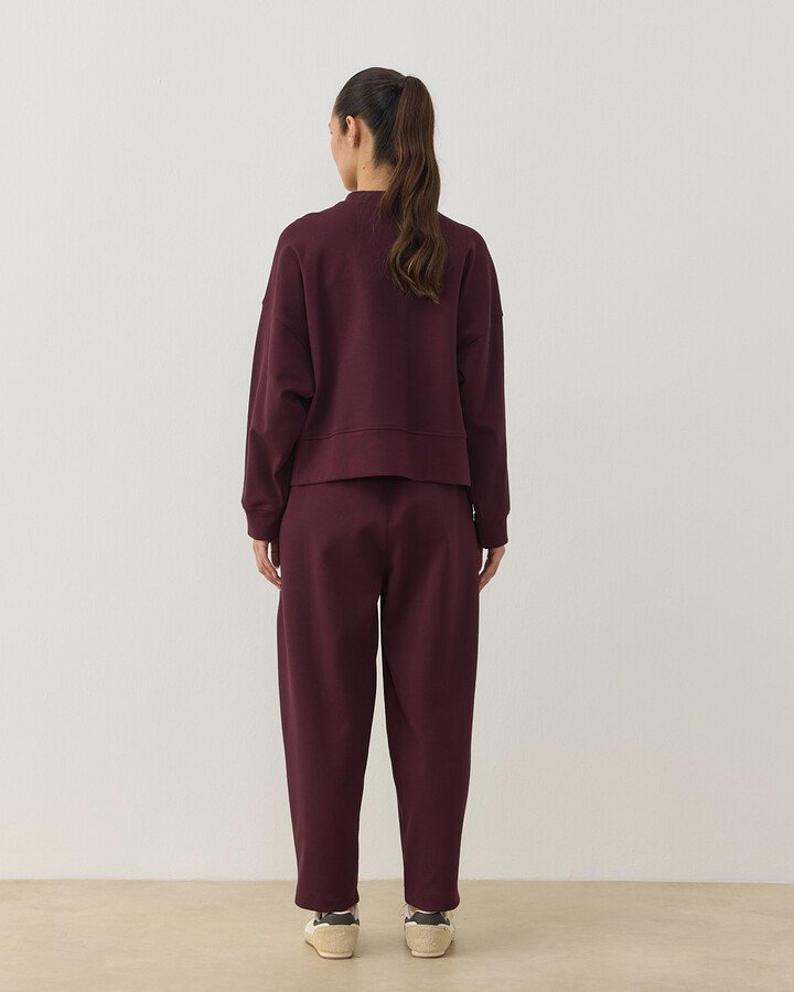 Premium Doubleface Mini Sweat Mürdüm