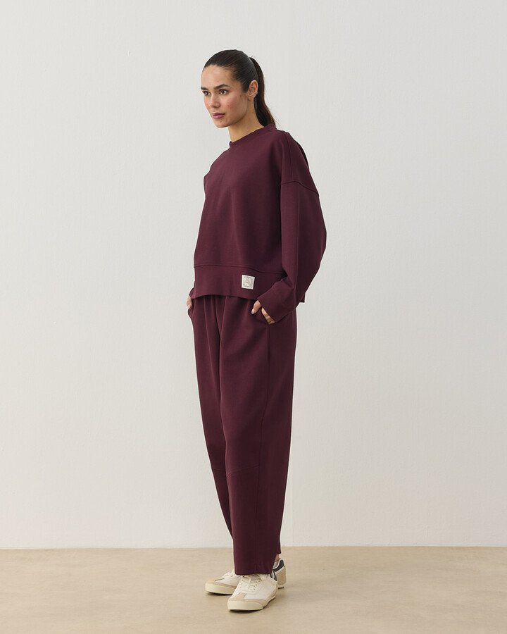 Premium Doubleface Mini Sweat Mürdüm