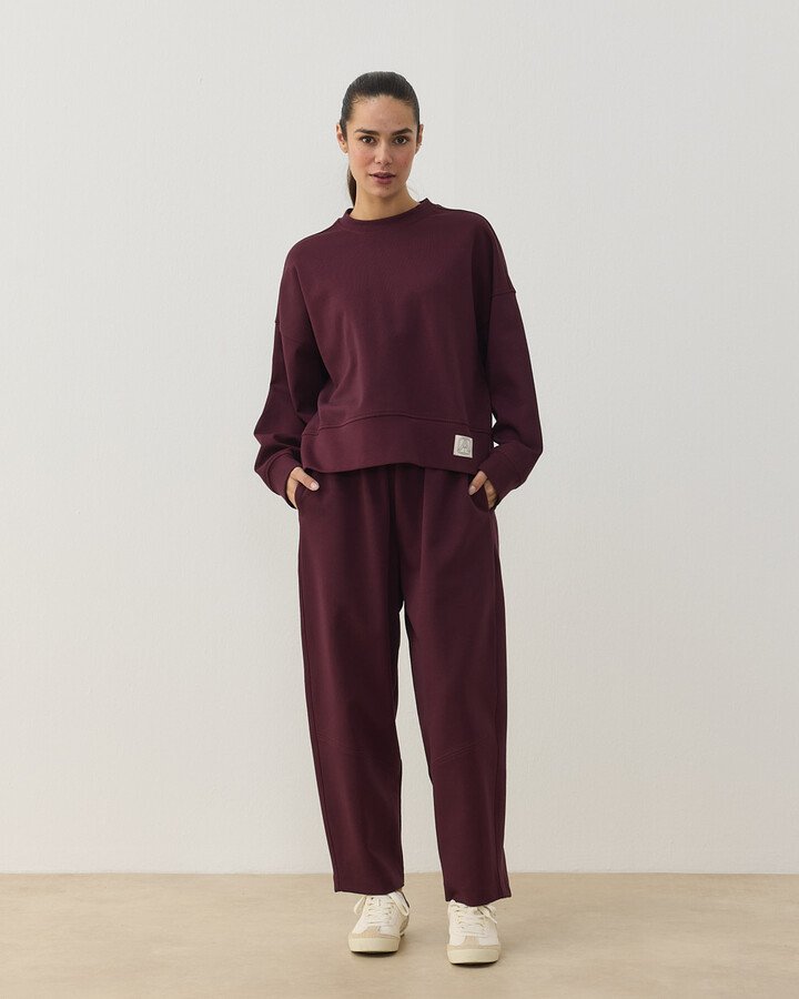 Premium Doubleface Mini Sweat Mürdüm