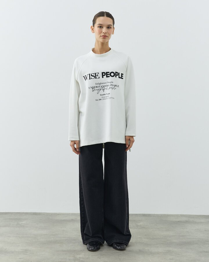 Premium Doubleface Nakış Baskılı Relax Bluz People - Aybikestil (1)