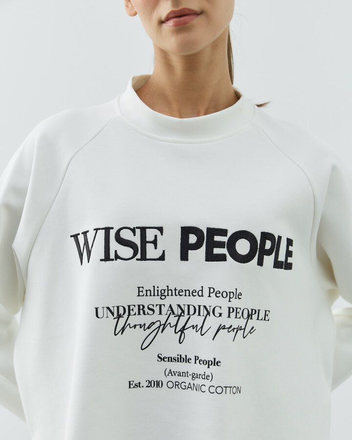 Premium Doubleface Nakış Baskılı Relax Bluz People - Aybikestil (1)