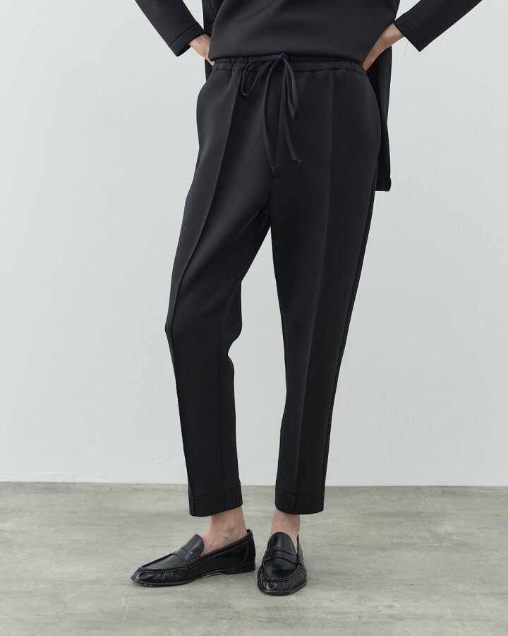 Puf Lastikli Cepli Havuç Kesim Pantolon Siyah - (1)