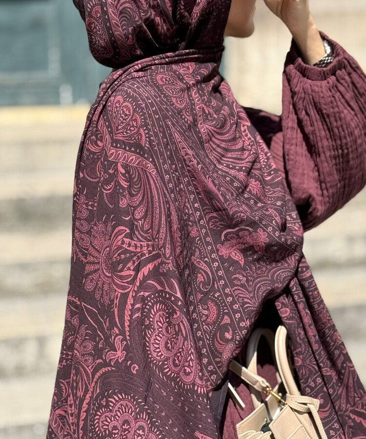 Şal Plum Ethnic