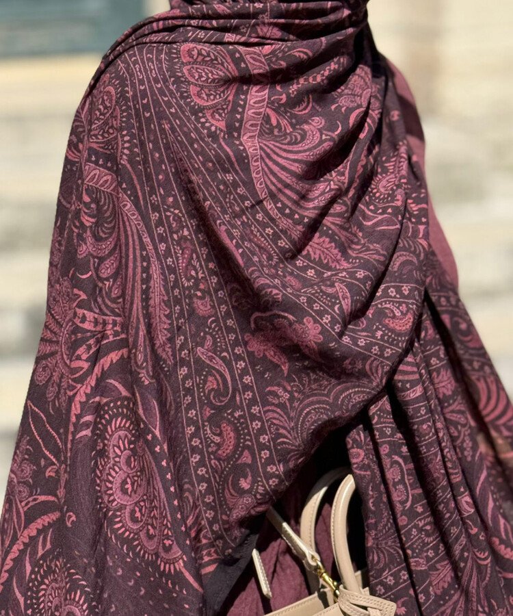 Şal Plum Ethnic