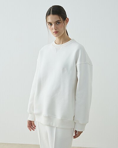Şardonlu Üç İplik Must Have Sweat Ekru 