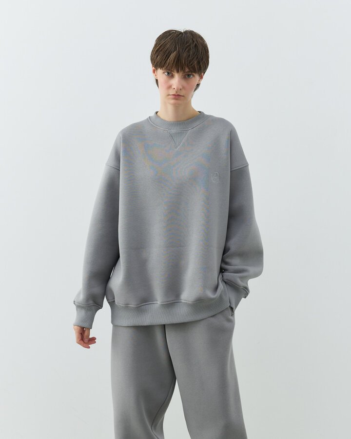 Şardonlu Üç İplik Must Have Sweat Gri - Aybikestil (1)