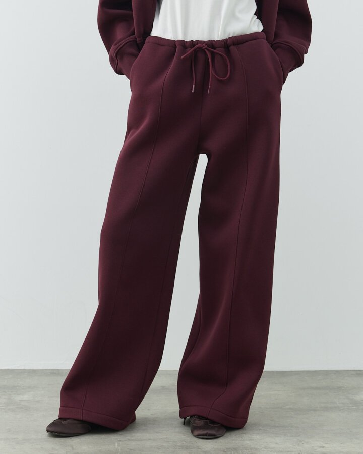 Şardonlu Üç İplik Must Have ve Straight Fit Takım Bordo - Aybikestil (1)