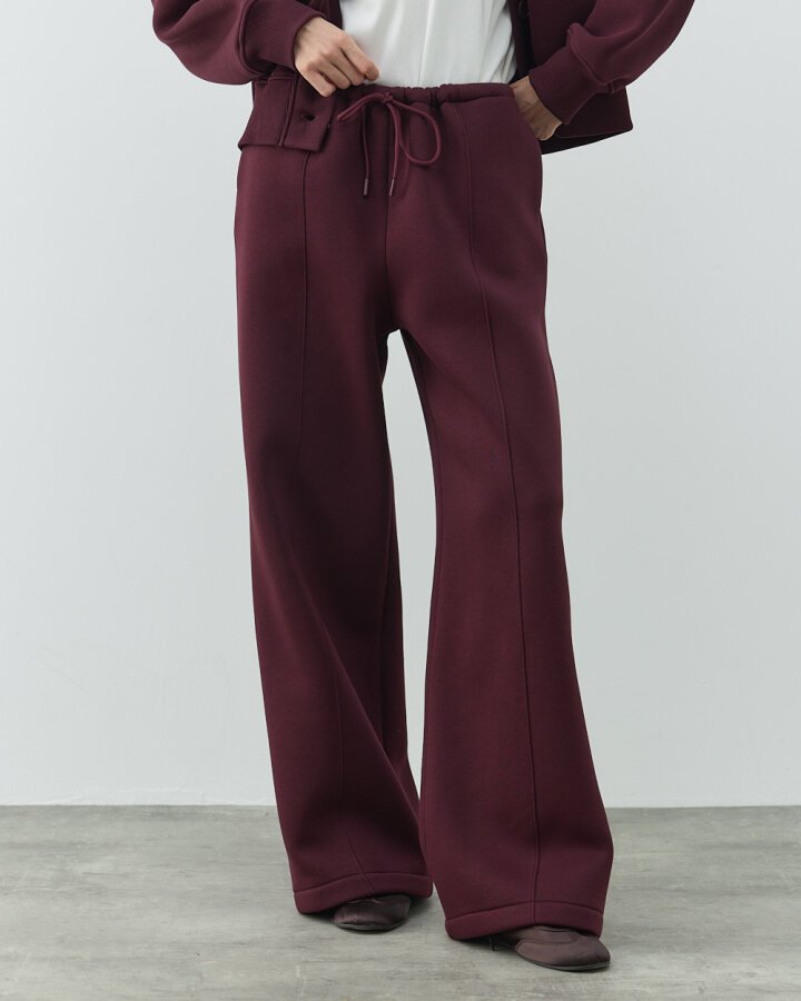 Şardonlu Üç İplik Must Have ve Straight Fit Takım Bordo - Aybikestil (1)