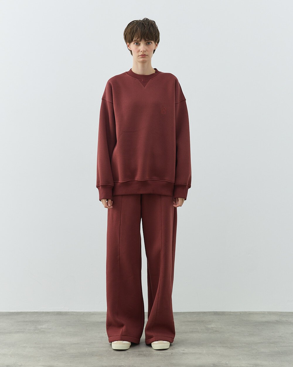 Şardonlu Üç İplik Must Have ve Straight Fit Takım Terra Cotta - Aybikestil