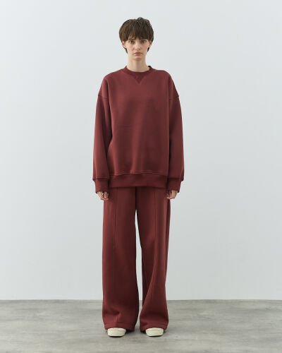 Şardonlu Üç İplik Must Have ve Straight Fit Takım Terra Cotta 