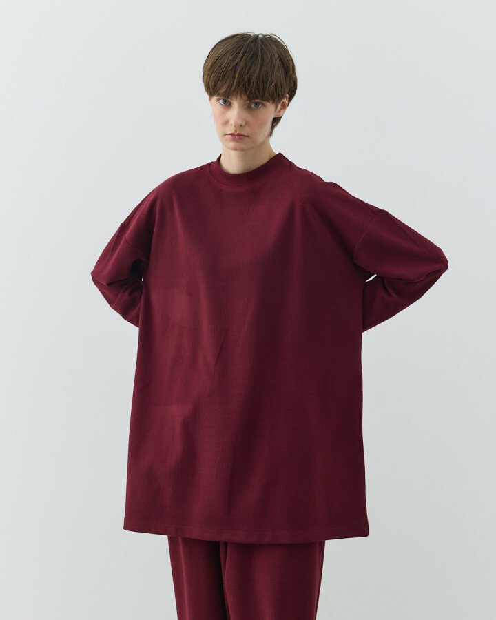 Selanik Fitilli Örme Jogger Takım Bordo - Aybikestil (1)