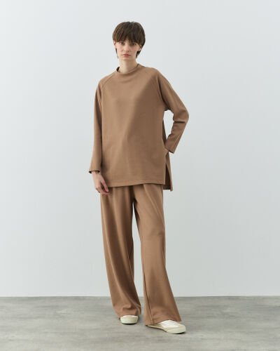 Selanik Fitilli Örme Relax Takım Camel - Aybikestil (1)