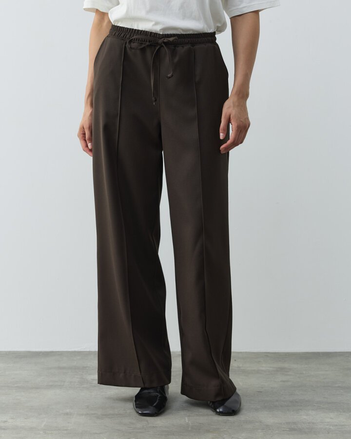 Straight Fit Nervürlü Pantolon Acı Kahve