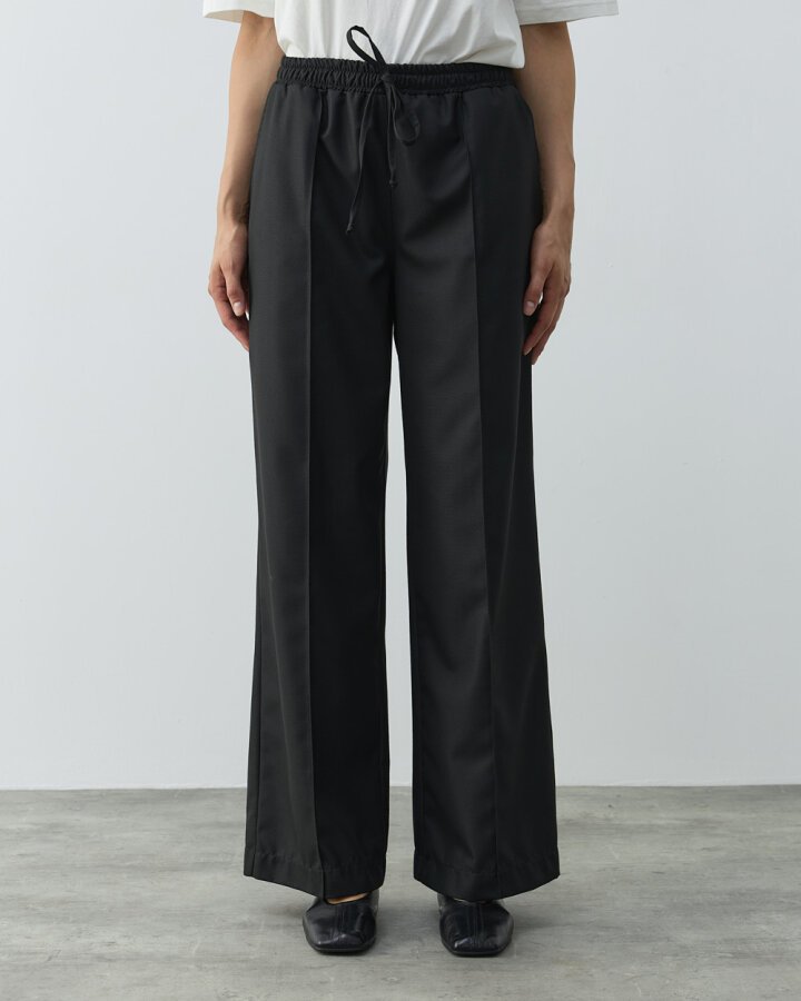 Straight Fit Nervürlü Pantolon Siyah - Aybikestil