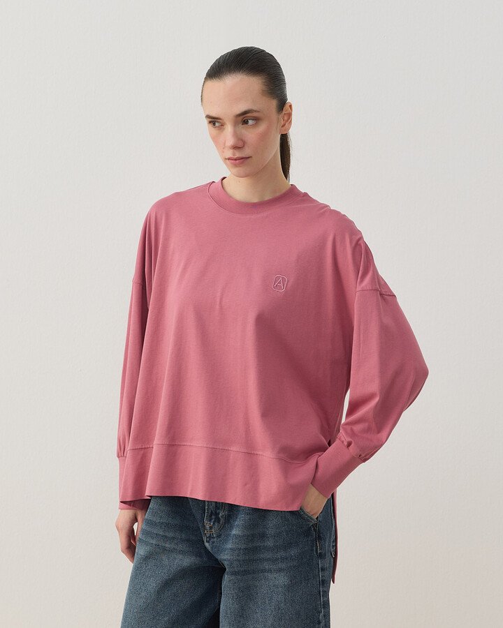 Süprem Fresh Yırtmaçlı Bluz Pembe