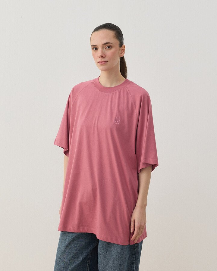 Süprem Over Tshirt Pembe
