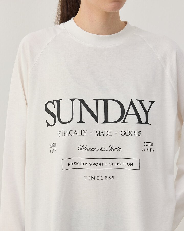 Süprem Relax Bluz Baskılı Sunday